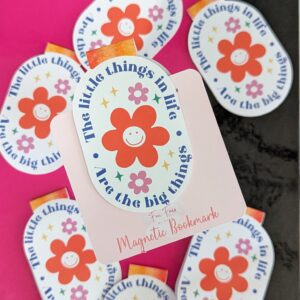 Magnetic Bookmark, Motivational Bookmark, Placeholder, Textbook Page Holder, It's the little things