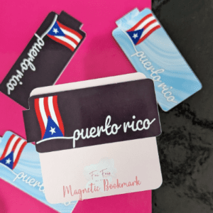 Puerto Rico Flag Pole Magnetic Bookmark