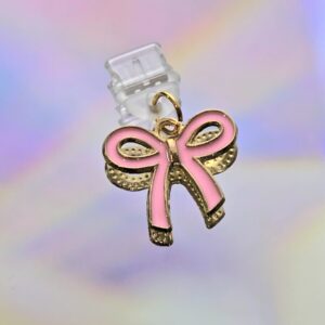 Pink Dainty Bow USB-C Charm Plug