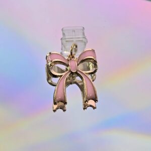 3D Blush Bow USB-C Charm Plug