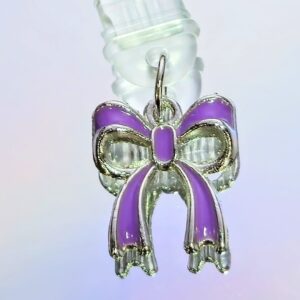 Cute Purple Bow USB-C Plug for Phones & Tablets – Tech Charm